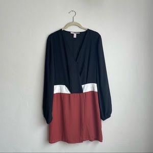 Forever 21 / Black & Brown Color Block Dress